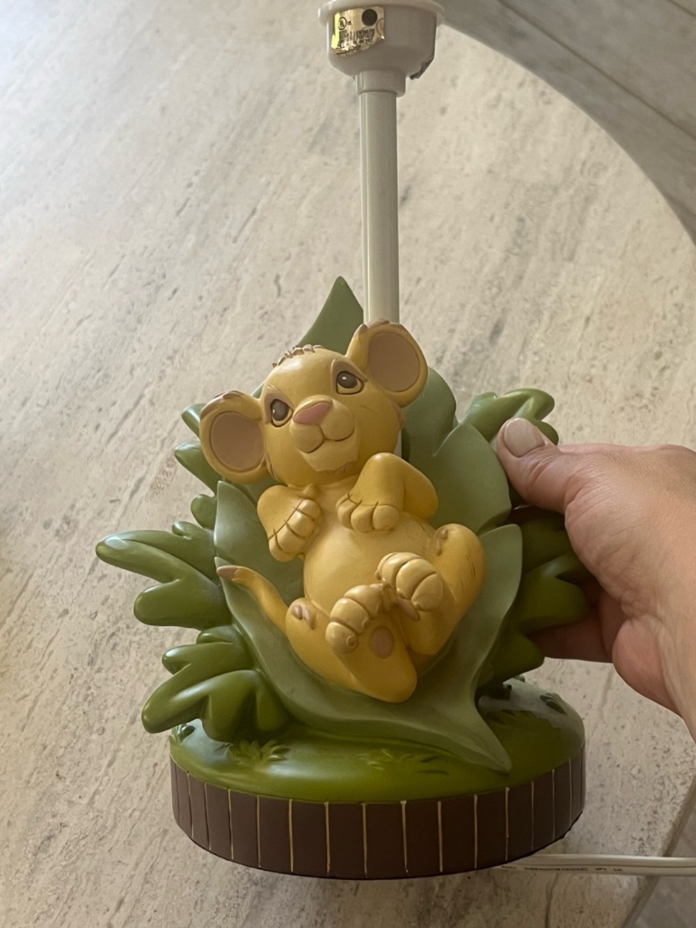 Disney Simba Nursery Lamp - Yellow & Green